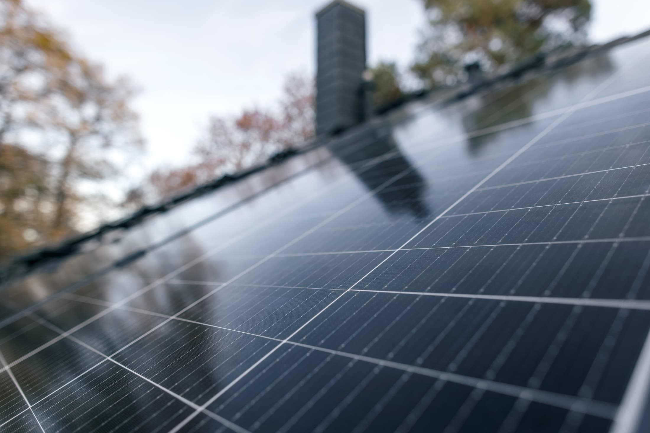 Nahaufnahme eines Solarpanels – Arten von Solarzellen