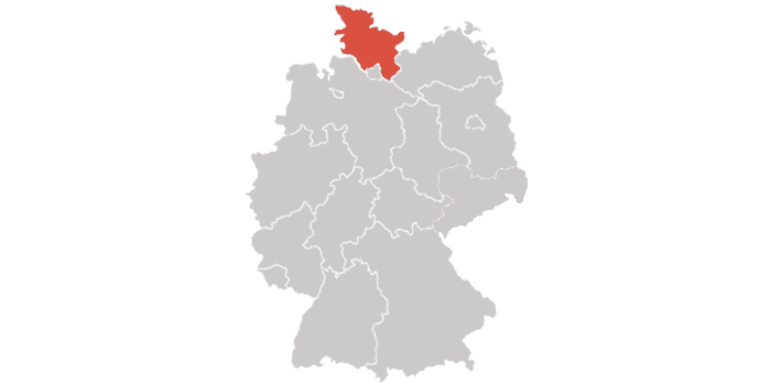 Landkarte Schleswig Holstein - Solarförderung in Schleswig-Holstein mit zolar